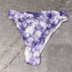 Garage Purple and White Bikini Bottom